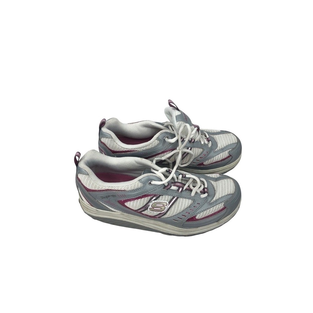 Sketchers‎ shape ups rockerWhite and silver  9.5